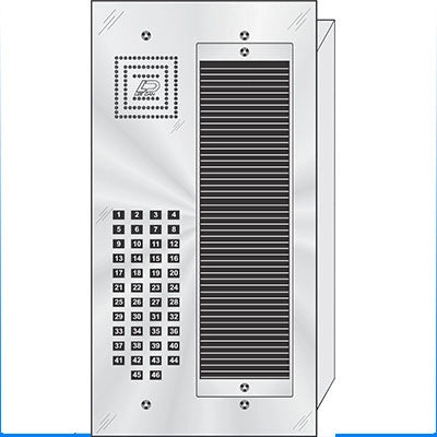 MS-046 46 Button Flush Mount  MILLENNIUM™ Stainless Steel Apartment Lobby Panel