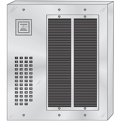MS-051S 51 Button Surface Mount  MILLENNIUM™ Stainless Steel Apartment Lobby Panel