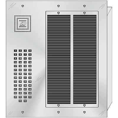 MS-054 54 Button Flush Mount  MILLENNIUM™ Stainless Steel Apartment Lobby Panel