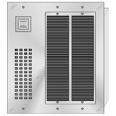 MS-056 56 Button Flush Mount  MILLENNIUM™ Stainless Steel Apartment Lobby Panel