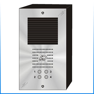 QS-004S 4 Button Surface Mount  QUANTUM™ Stainless Steel Apartment Lobby Panel