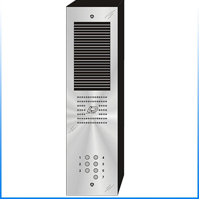 QS-007S 7 Button Surface Mount  QUANTUM™ Stainless Steel Apartment Lobby Panel