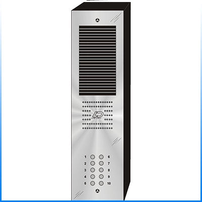 QS-010S 10 Button Surface Mount  QUANTUM™ Stainless Steel Apartment Lobby Panel