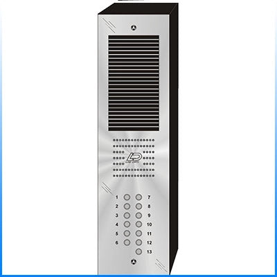 QS-013S 13 Button Surface Mount  QUANTUM™ Stainless Steel Apartment Lobby Panel