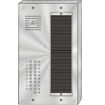 QS-019S 19 Button Surface Mount  QUANTUM™ Stainless Steel Apartment Lobby Panel