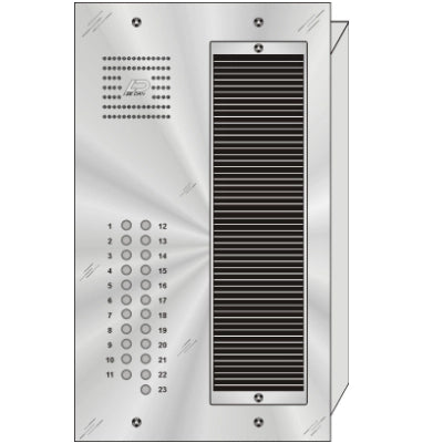 QS-023 23 Button Flush Mount  QUANTUM™ Stainless Steel Apartment Lobby Panel