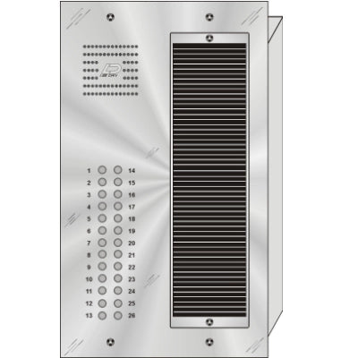 QS-026 26 Button Flush Mount  QUANTUM™ Stainless Steel Apartment Lobby Panel