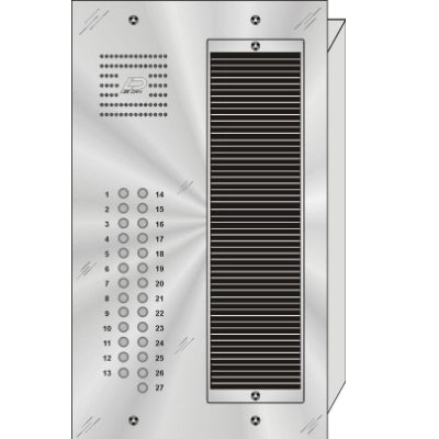 QS-027 27 Button Flush Mount  QUANTUM™ Stainless Steel Apartment Lobby Panel