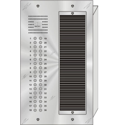 QS-036 36 Button Flush Mount  QUANTUM™ Stainless Steel Apartment Lobby Panel