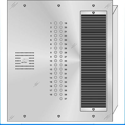 QS-037 37 Button Flush Mount  QUANTUM™ Stainless Steel Apartment Lobby Panel