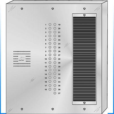 QS-037S 37 Button Surface Mount  QUANTUM™ Stainless Steel Apartment Lobby Panel