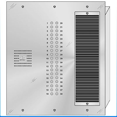 QS-038 38 Button Flush Mount  QUANTUM™ Stainless Steel Apartment Lobby Panel