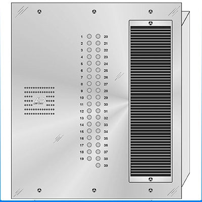 QS-039 39 Button Flush Mount  QUANTUM™ Stainless Steel Apartment Lobby Panel