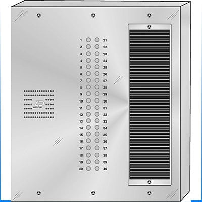 QS-040S 40 Button Surface Mount  QUANTUM™ Stainless Steel Apartment Lobby Panel