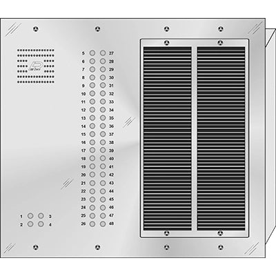 QS-048 48 Button Flush Mount  QUANTUM™ Stainless Steel Apartment Lobby Panel