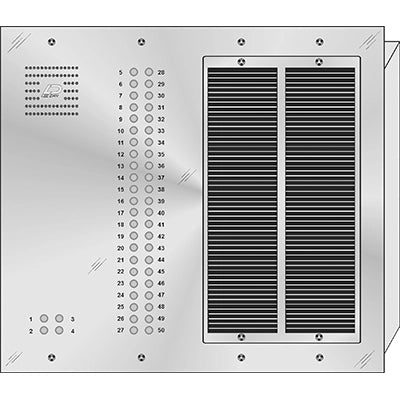 QS-050 50 Button Flush Mount  QUANTUM™ Stainless Steel Apartment Lobby Panel