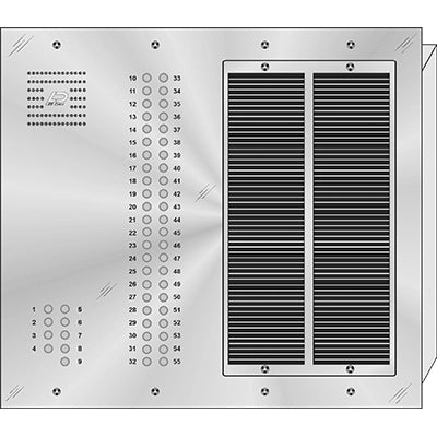 QS-055 55 Button Flush Mount  QUANTUM™ Stainless Steel Apartment Lobby Panel