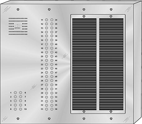 QS-056S 56 Button Surface Mount  QUANTUM™ Stainless Steel Apartment Lobby Panel