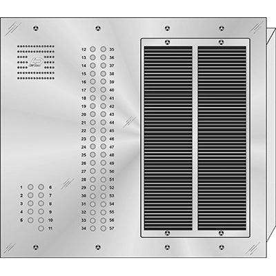 QS-057 57 Button Flush Mount  QUANTUM™ Stainless Steel Apartment Lobby Panel