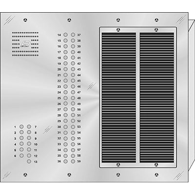 QS-059 59 Button Flush Mount  QUANTUM™ Stainless Steel Apartment Lobby Panel