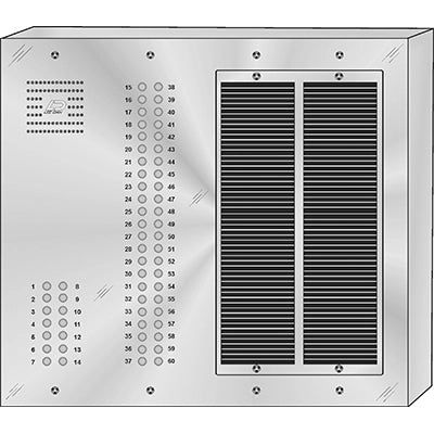 QS-060S 60 Button Surface Mount  QUANTUM™ Stainless Steel Apartment Lobby Panel