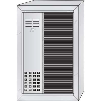 RS-024ST 24 Button Surface Mount  REGENCY™ Deluxe Vandal-Resistant Apartment Entry Panel  Oversized Directory Style Aluminum Intercom Lobby Panels