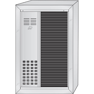 RS-032ST 32 Button Surface Mount REGENCY™ Deluxe Vandal-Resistant Apartment Entry Panel Oversized Directory Style Aluminum Intercom Lobby Panels