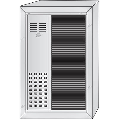 RS-036ST 36 Button Surface Mount  REGENCY™ Deluxe Vandal-Resistant Apartment Entry Panel  Oversized Directory Style Aluminum Intercom Lobby Panels