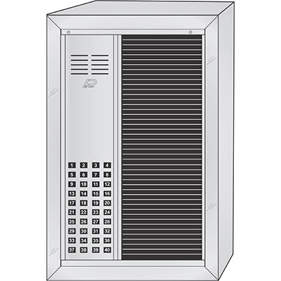 RS-040ST 40 Button Surface Mount  REGENCY™ Deluxe Vandal-Resistant Apartment Entry Panel  Oversized Directory Style Aluminum Intercom Lobby Panels