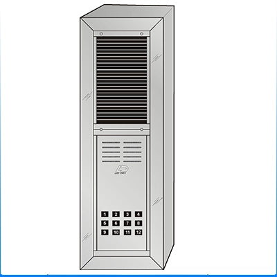 VS-012ST 12 Button Surface Mount  VAN-GUARD™ Vandal-Resistant Apartment Entry Panel  Heavy Extruded Aluminum Durable Intercom Lobby Panels