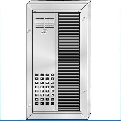 VS-032ST 32 Button Surface Mount  VAN-GUARD™ Vandal-Resistant Apartment Entry Panel  Heavy Extruded Aluminum Durable Intercom Lobby Panels