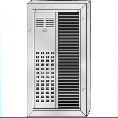 VS-052ST   52 Button Surface Mount  VAN-GUARD™ Vandal-Resistant Apartment Entry Panel  Heavy Extruded Aluminum Durable Intercom Lobby Panels